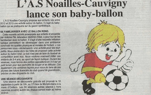 L'ASNC dans le journal pour le Baby Ballon