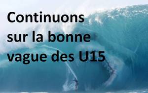 et la 3 éme de suite en championnat pour les U15!!!