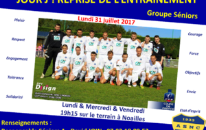 [Seniors] Jour J - Reprise de l'entrainement
