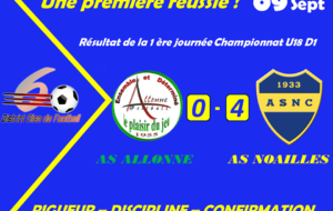 [U18] Une première réussie !