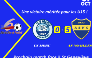 Une victoire méritée pour les U15
