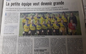 Les féminines dans le journal