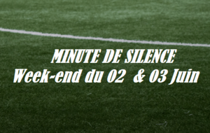 MINUTE DE SILENCE WEEK-END DU 02 & 03 JUIN