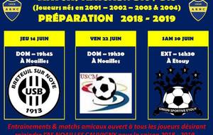 Information Jeune [Joueurs nés en 2004 jusqu'a 2001]