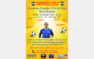 Création équipe U14 - Saison 2018 - 2019 