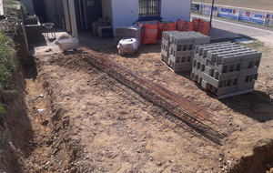 Travaux en cours au stade