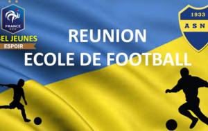 Réunion Ecole de Football 