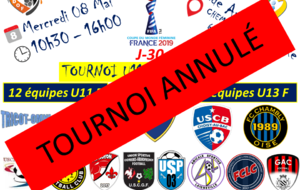 Communiqué du club : Tournoi U11 & U13 Féminine