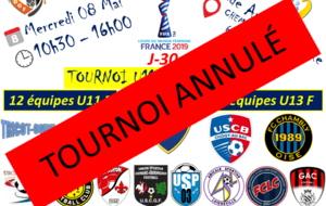 Communiqué du club : Tournoi U11 &amp; U13 Féminine