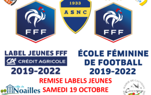 Remise des Labels Espoir &amp; Bronze - Samedi 19 Octobre (U6 à U13)