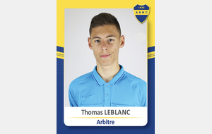 Thomas Leblanc officiellement Jeune Arbitre de Ligue (JAL) & un nouvel arbitre à l'ASNC !