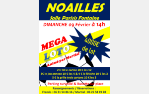 Grand Loto le DIMANCHE 9 Février