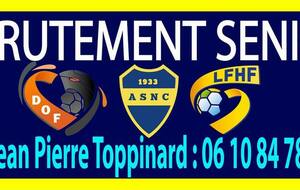 Recrutement/Entraînement Seniors Les 8 et 10 Juillet