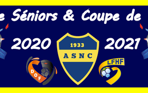 Les Groupes Séniors & 1er Tour de Coupe de France 2020-2021
