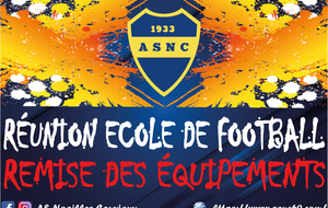 Réunion Ecole de Football et remise des équipements