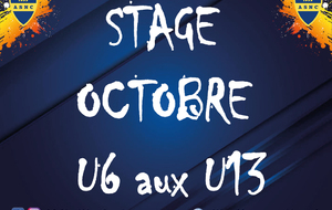 [U6 aux U13] Stage Octobre 
