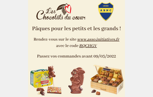 Commandez vos chocolats de Pâques !