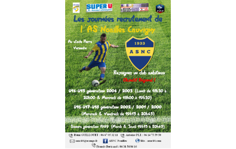 [U15 - U18 - Séniors] Nos journées Recrutement 