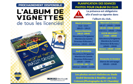 Album du club [Séance photo]