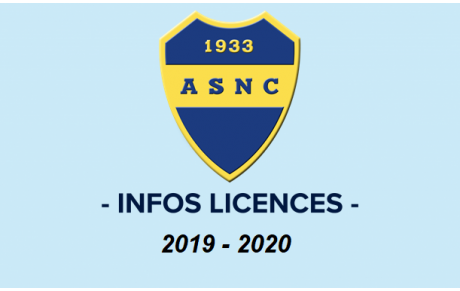 Infos Licences 2019 / 2020