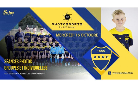 SÉANCE PHOTO - MERCREDI 16 OCTOBRE (U6 à U13) 
