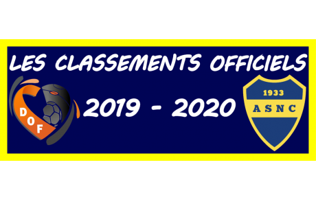 Les classements Séniors officiels (DOF)