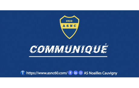 Communiqué Seniors/Vétérans - 05 Janvier